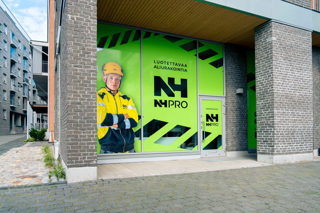 Rakennusliike NH Pro:n toimisto sijaitsee Helsingin Jätkäsaaressa.
